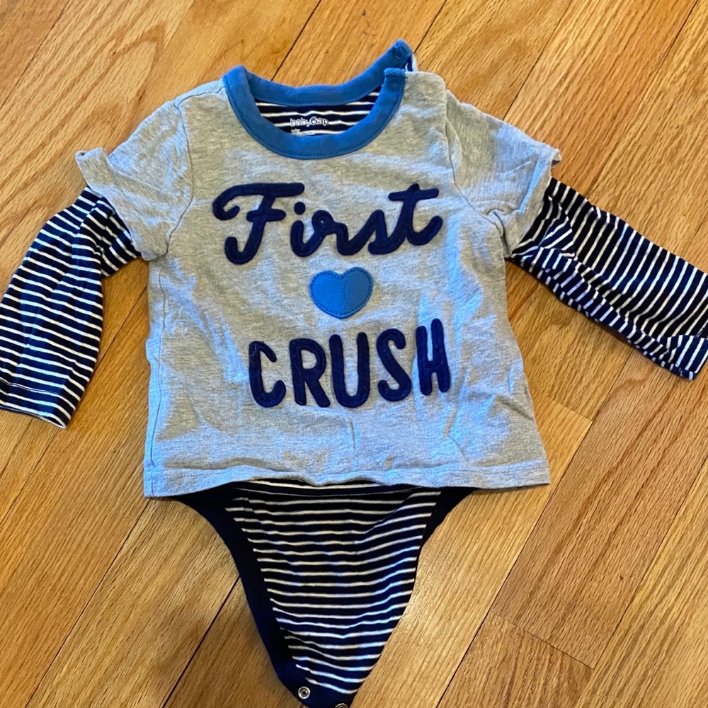 First crush baby gap onesie EUC